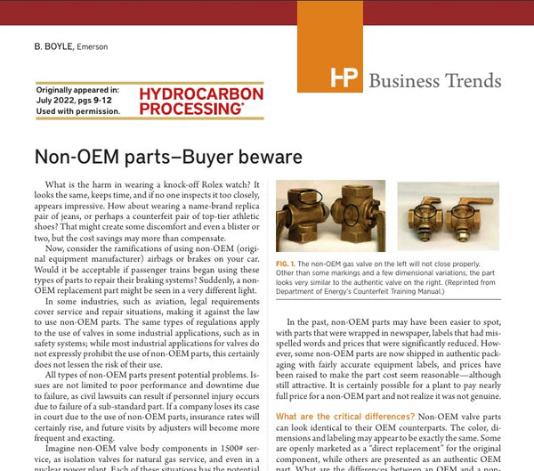 The Importance of Genuine OEM Parts