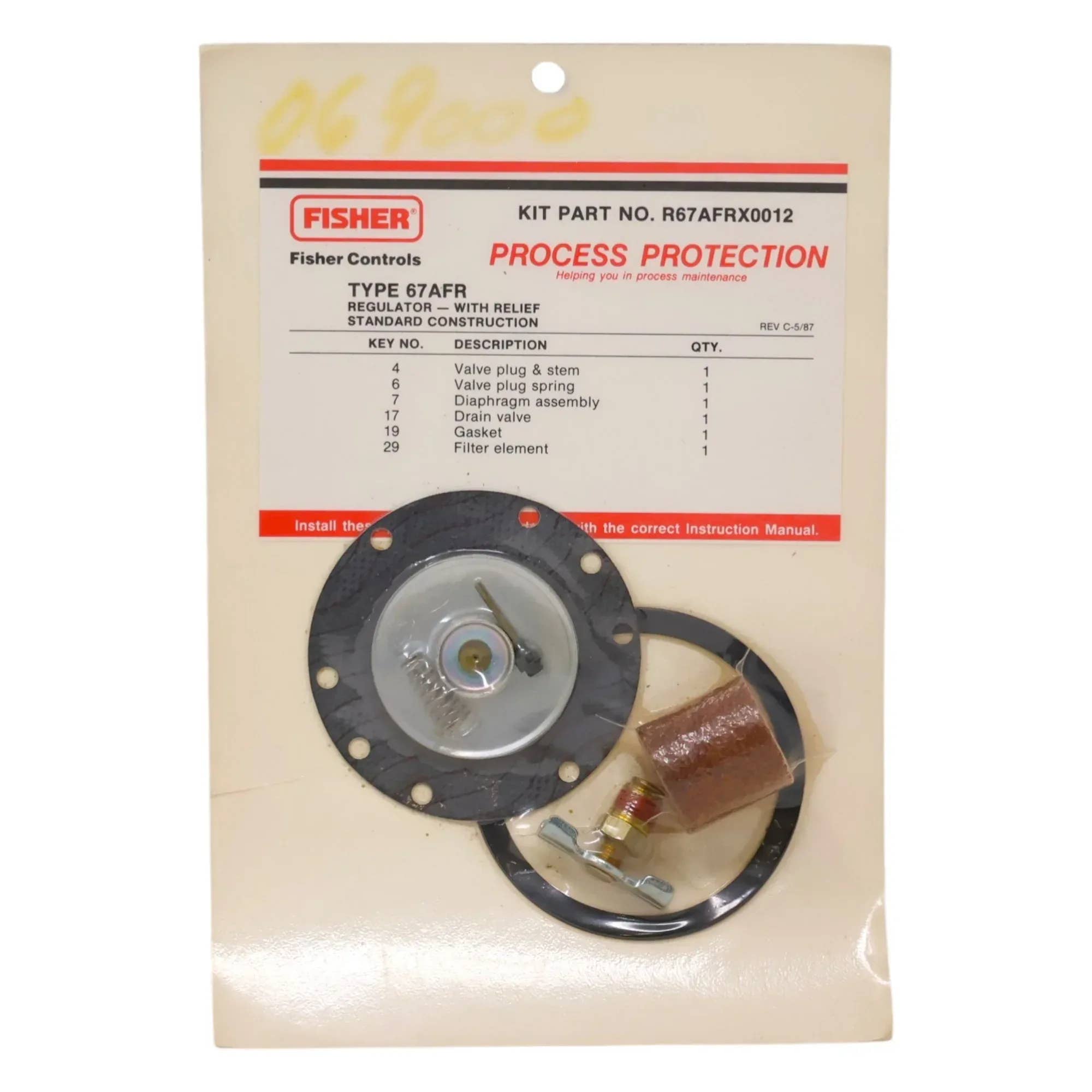 R67AFRX0012 - Fisher KIT, REPAIR **DISCONTINUED – LIMITED STOCK, NON-REORDERABLE** - ACD America's Store