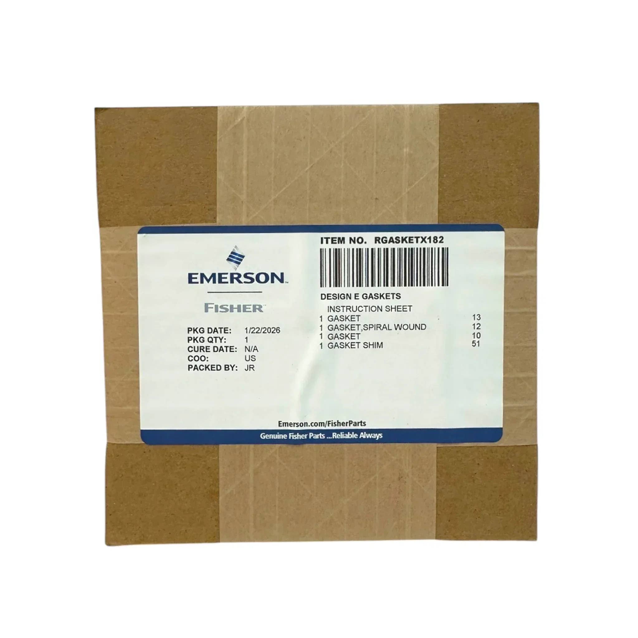 RGASKETX182 - Fisher GASKET SET; 2 E,ER&EZ 4X2 EW, N06600/GRAPH - ACD America's Store