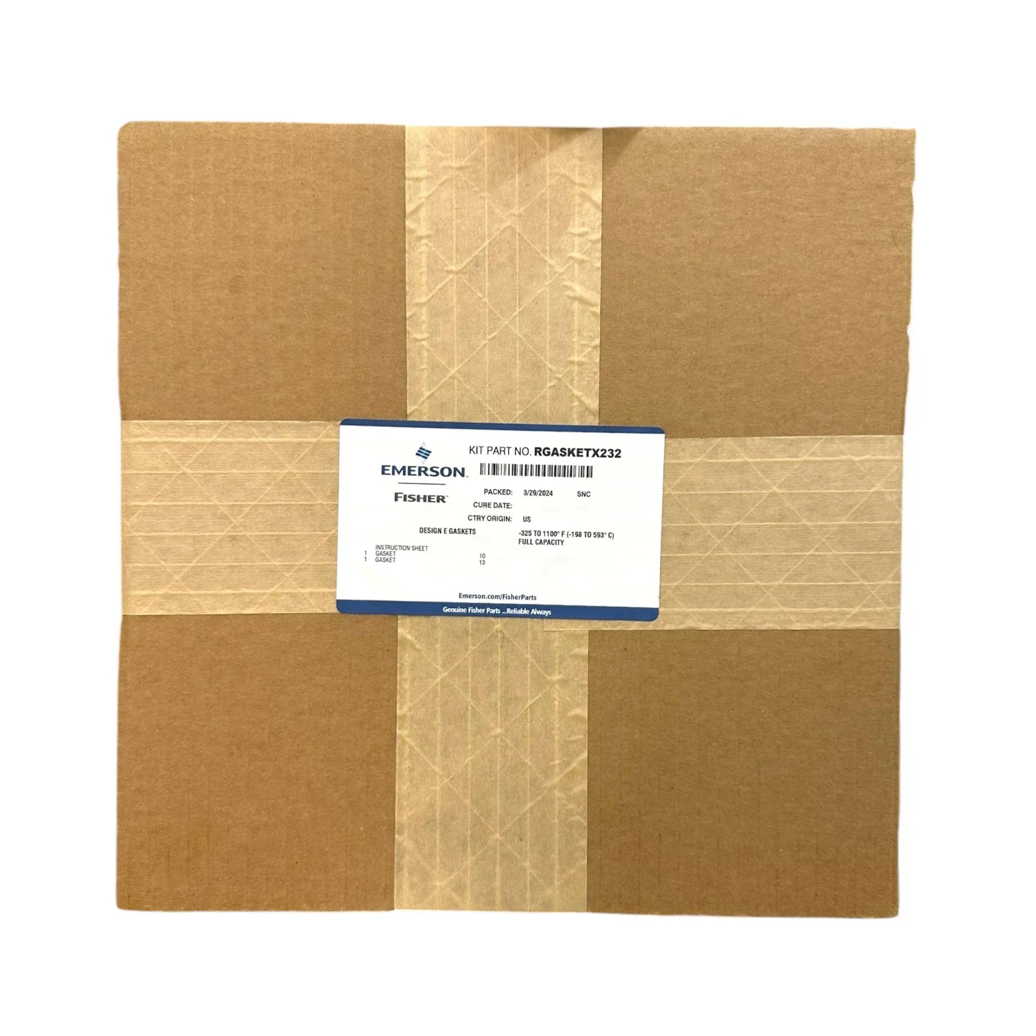 RGASKETX232 - Fisher GASKET SET; 8 E 12X8 EW, SST/GRAPH - ACD America's Store