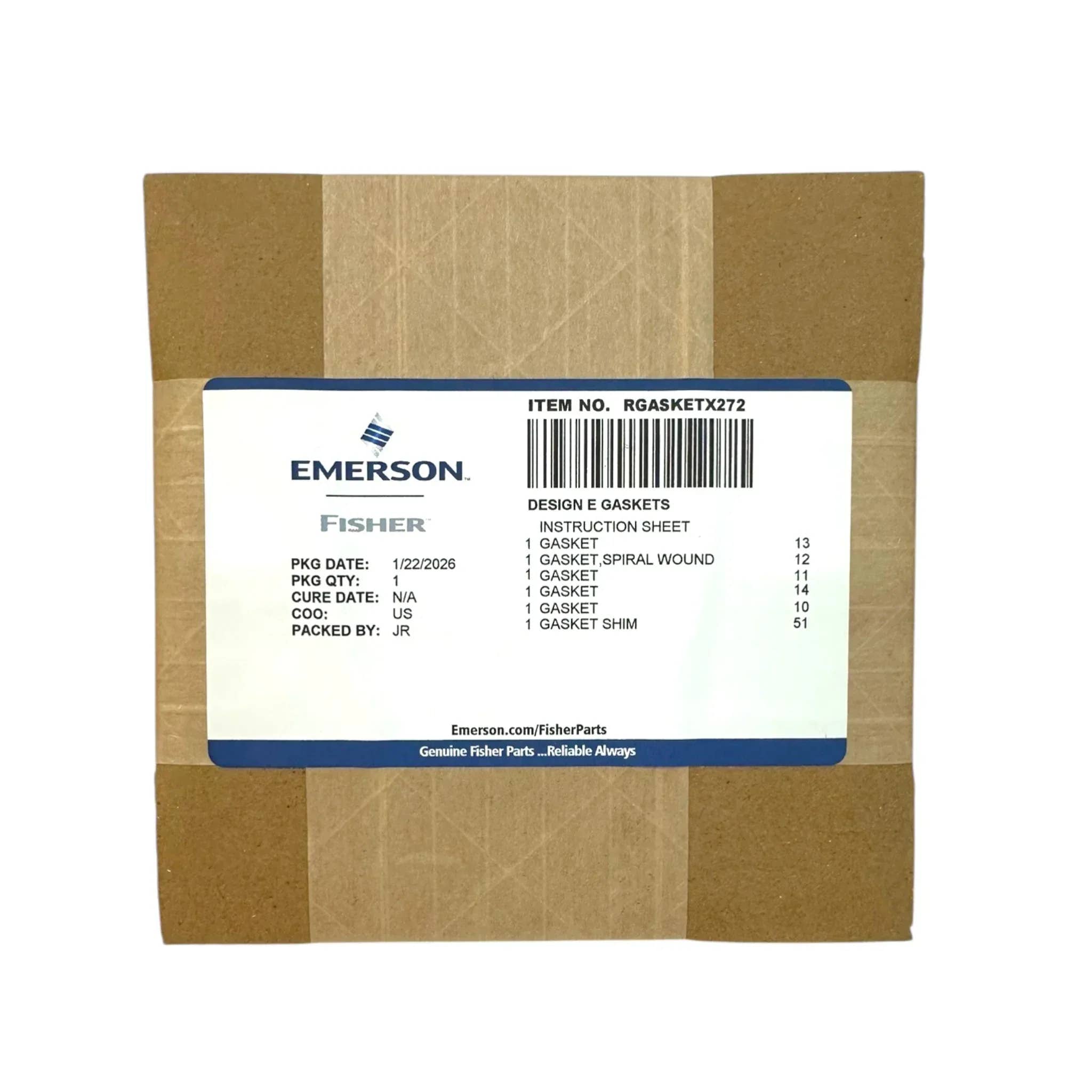RGASKETX272 - Fisher GASKET SET; 3X2 E&ER 4X2 EA, N06600/GRAPH - ACD America's Store